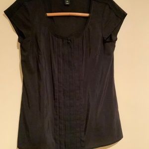 White House/Black Market Black Blouse XS
